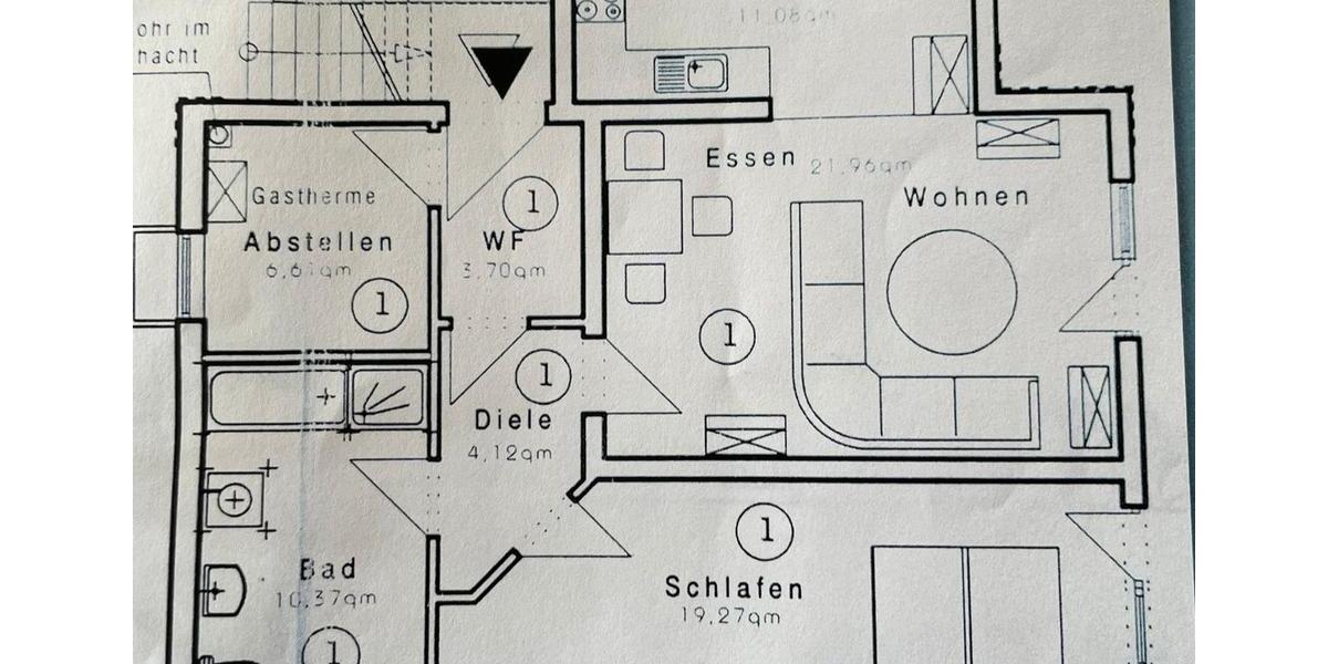 Erdgeschoßwohnung Driedorf - 2 Zimmer, 75 m&sup2;, 70.000&euro; | Angebot:26256486