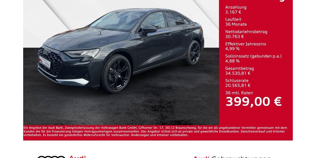 Audi A3 35.000 km 32.830 &euro; Giessen 35394