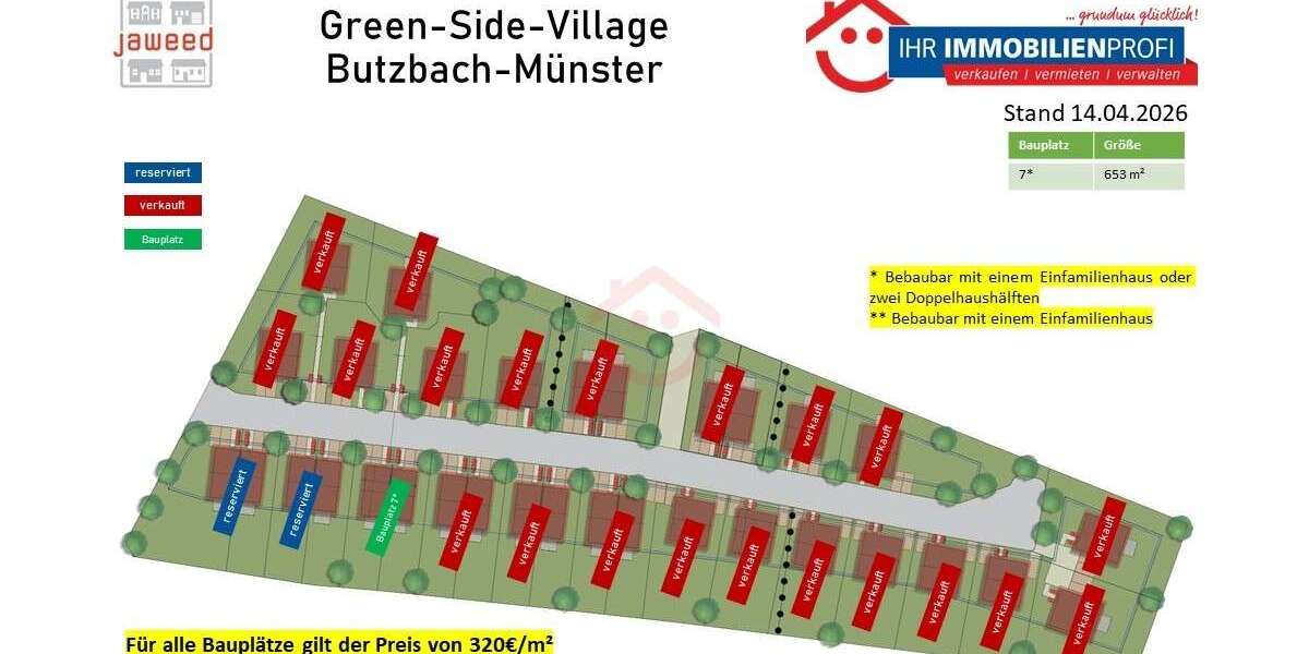 Grundstück Butzbach - 197.440&euro; | Angebot:12119920