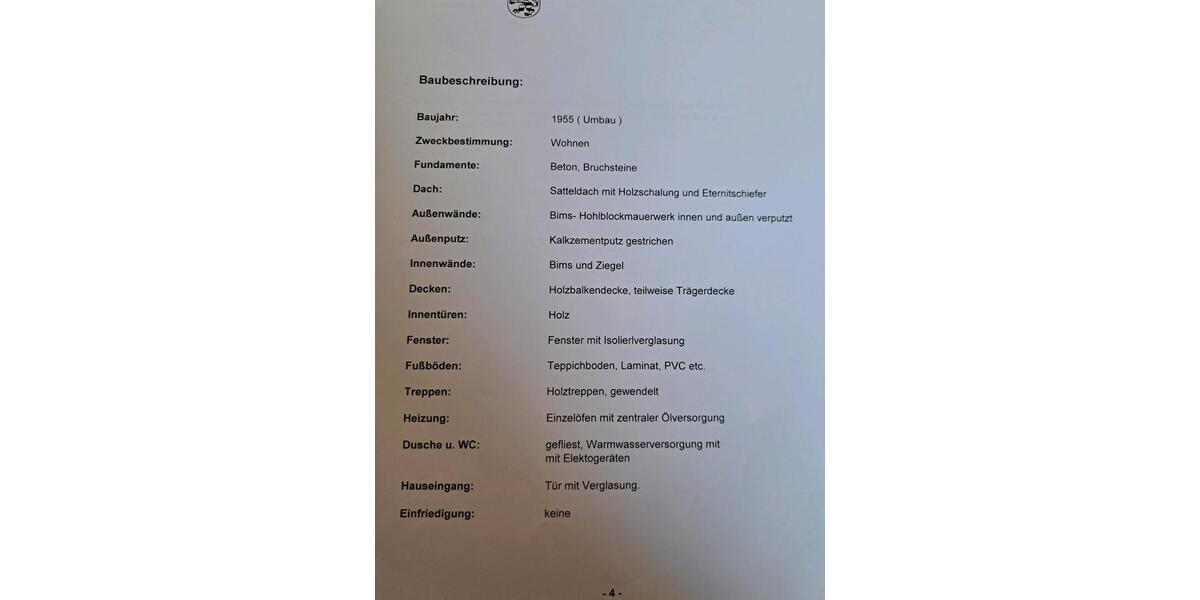 Einfamilienhaus Herborn - 13 Zimmer, 350 m&sup2;, 175.000&euro; | Angebot:26187043