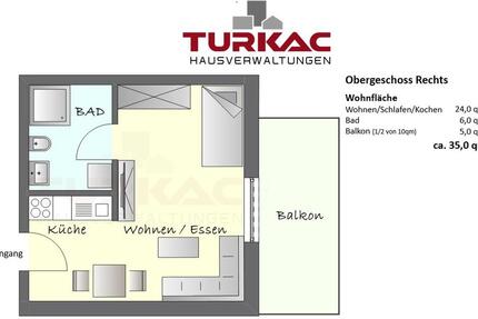 Wohnung Hüttenberg - 1 Zimmer, 35 m&sup2;, 675&euro; | Angebot:26198028