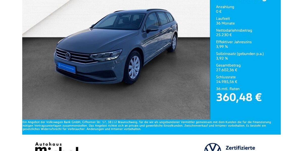 VW Passat Variant 32.550 km 24.730 &euro; Gießen 35394