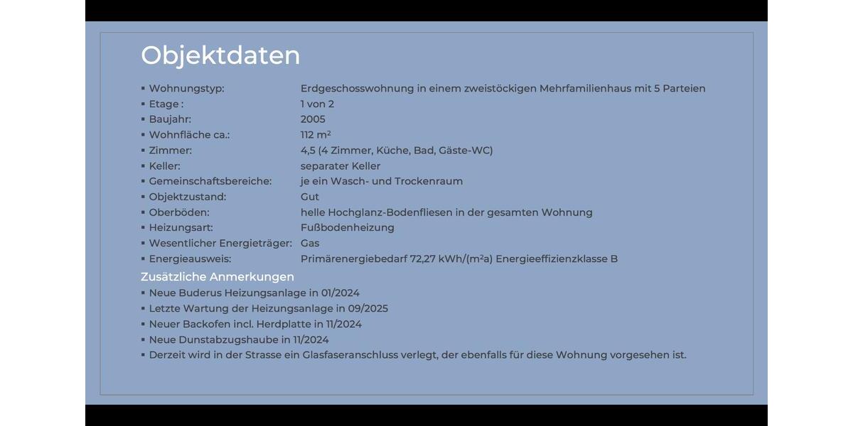 Erdgeschoßwohnung Weilmünster - 4 Zimmer, 112 m&sup2;, 264.000&euro; | Angebot:26222703