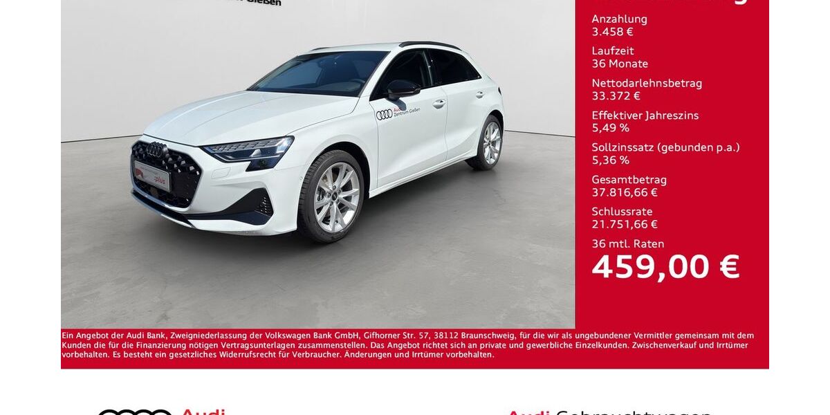 Audi A3 11.000 km 36.830 &euro; Giessen 35394
