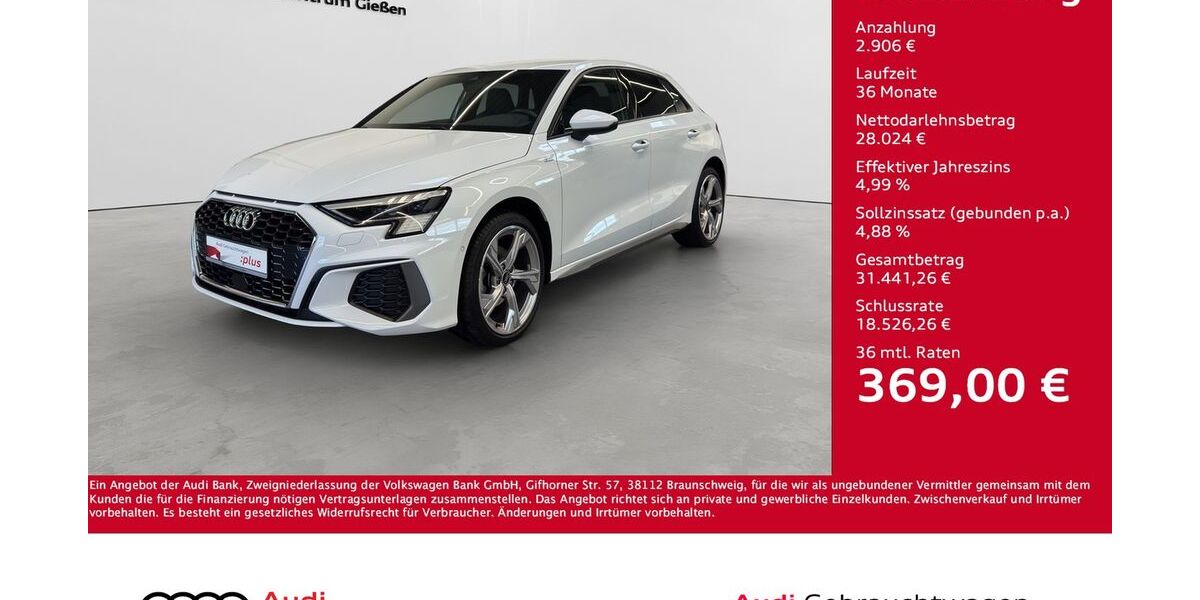 Audi A3 40.450 km 30.930 &euro; Giessen 35394