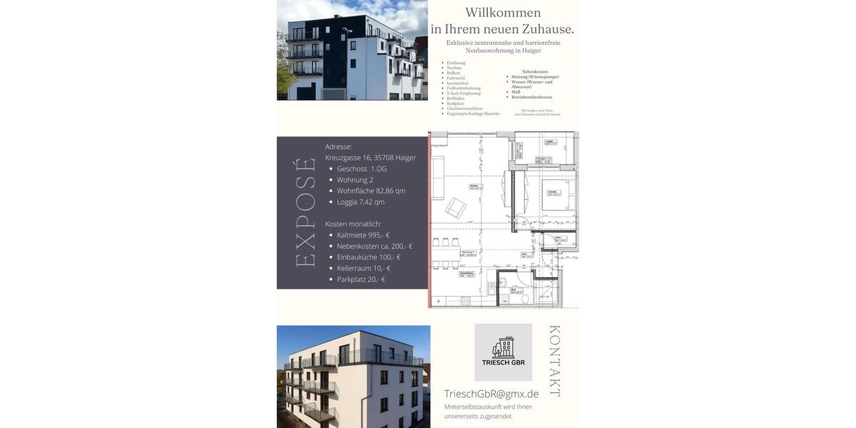 Etagenwohnung Haiger - 1.325&euro; | Angebot:25306045