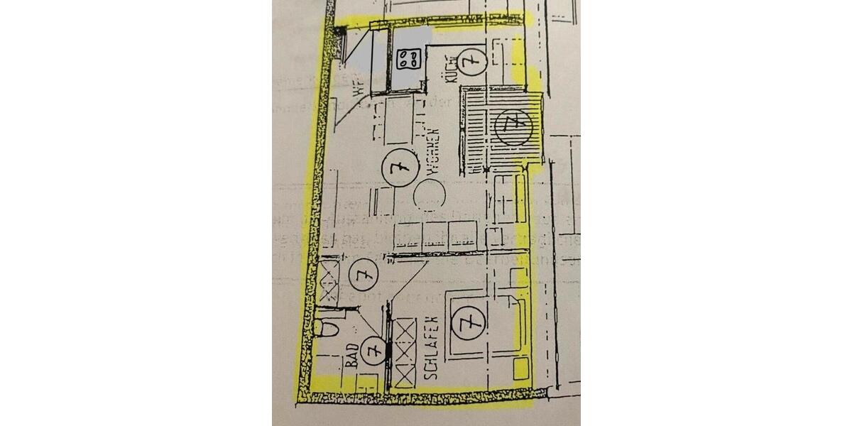 Dachgeschoßwohnung Gießen - 1 Zimmer, 43 m&sup2;, 198.000&euro; | Angebot:27122482