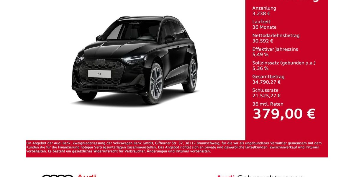 Audi A3 15.000 km 32.830 &euro; Giessen 35394