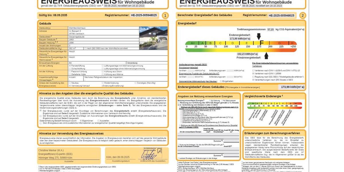 Einfamilienhaus Weinbach - 380.000&euro; | Angebot:26052884