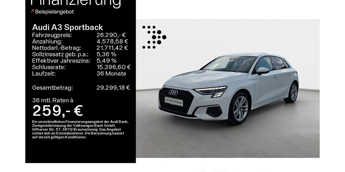 Audi A3 42.646 km 25.680 &euro; Bad Nauheim 61231