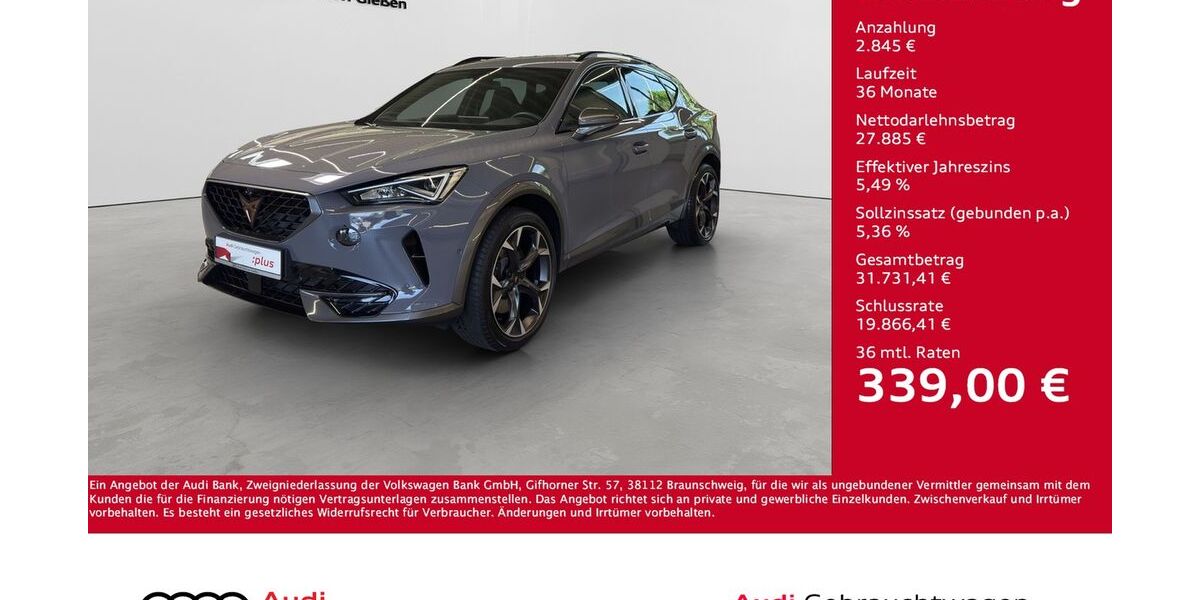 Cupra Formentor 21.450 km 29.830 &euro; Giessen 35394
