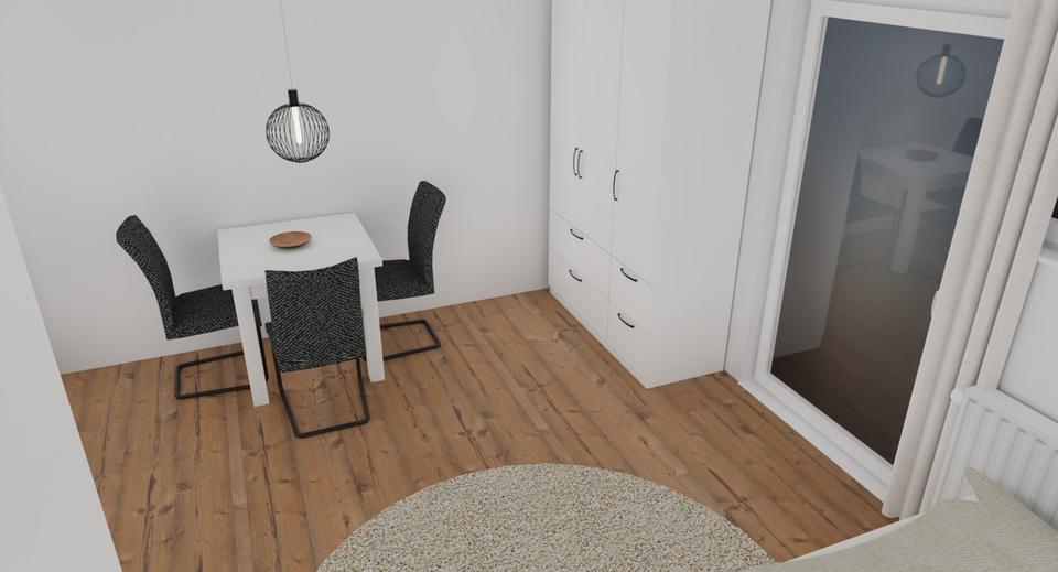 Erdgeschoßwohnung Gießen - 1 Zimmer, 21 m&sup2;, 550&euro; | Angebot:26623497