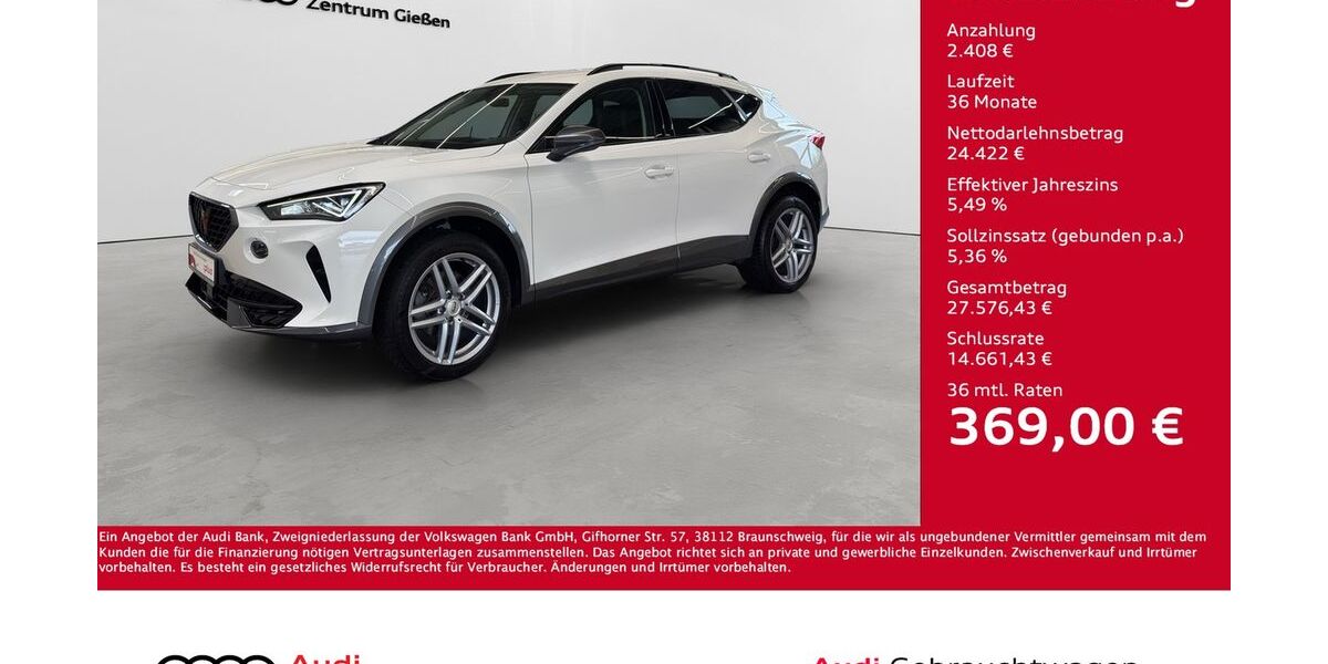 Cupra Formentor 57.150 km 26.330 &euro; Giessen 35394