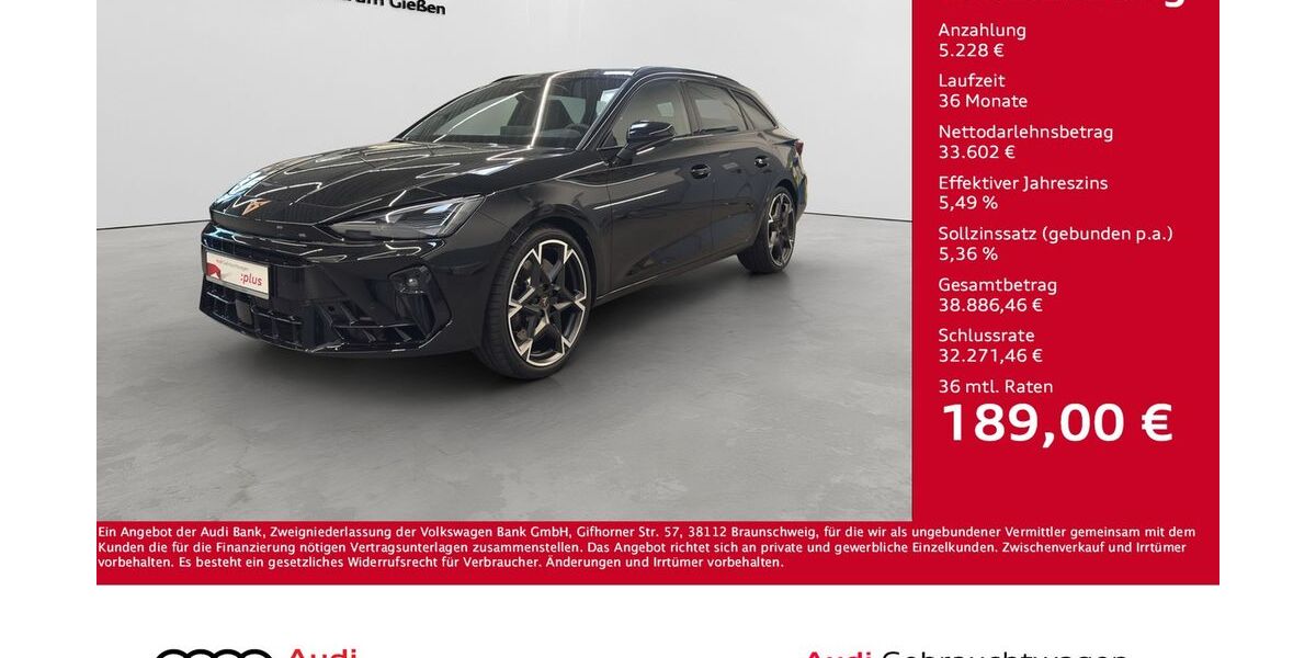 Cupra Leon 1.050 km 38.830 &euro; Giessen 35394