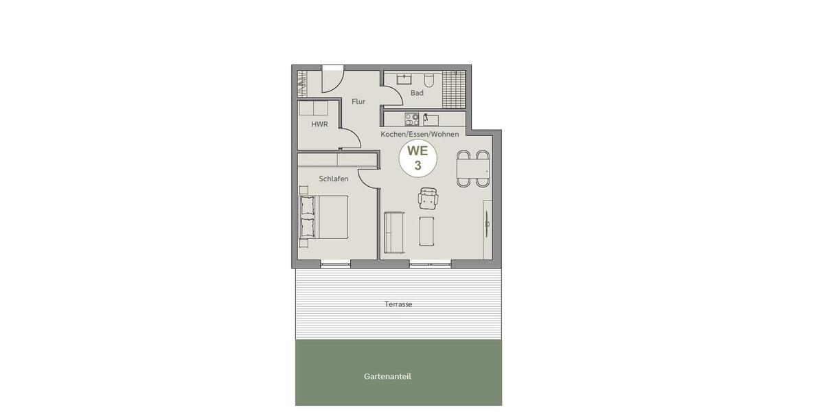 Erdgeschoßwohnung Fernwald - 2 Zimmer, 74 m&sup2;, 999&euro; | Angebot:25962096