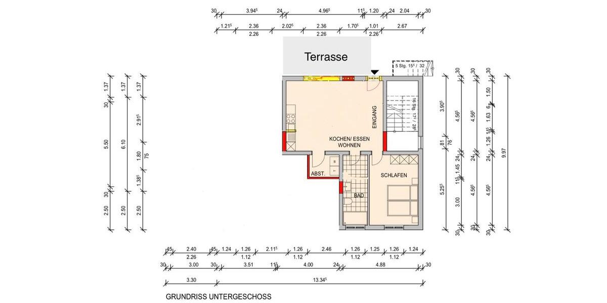 Terrassenwohnung Weinbach - 2 Zimmer, 67 m&sup2;, 975&euro; | Angebot:26413099