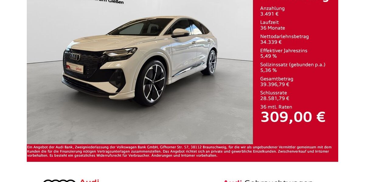 Audi Q4 e-tron 46.400 km 37.830 &euro; Giessen 35394