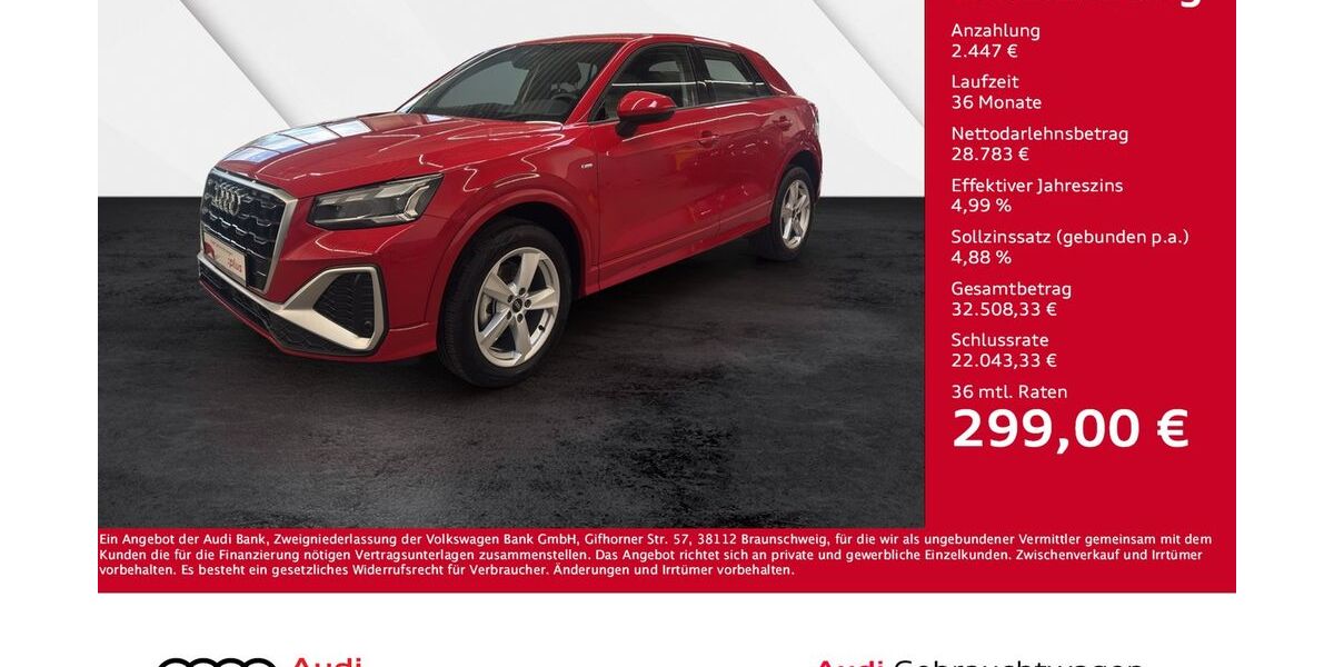 Audi Q2 2.500 km 31.230 &euro; Giessen 35394