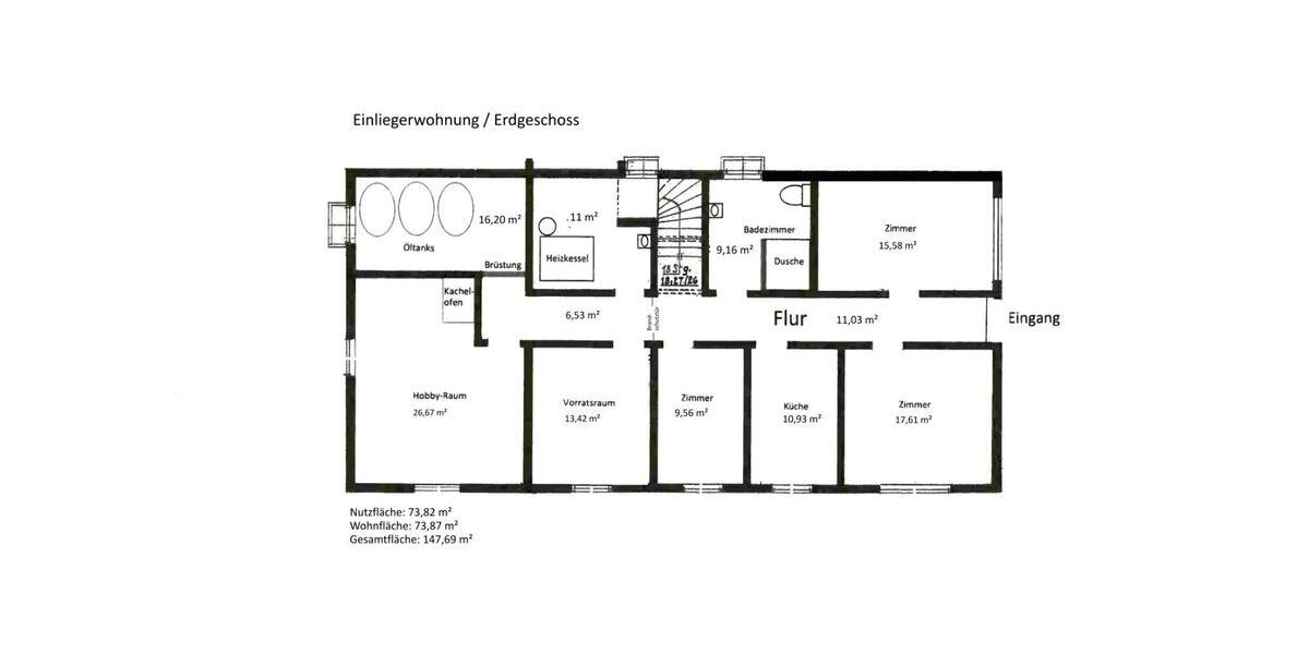 Einfamilienhaus Rabenau - 9 Zimmer, 225 m&sup2;, 435.000&euro; | Angebot:25931132