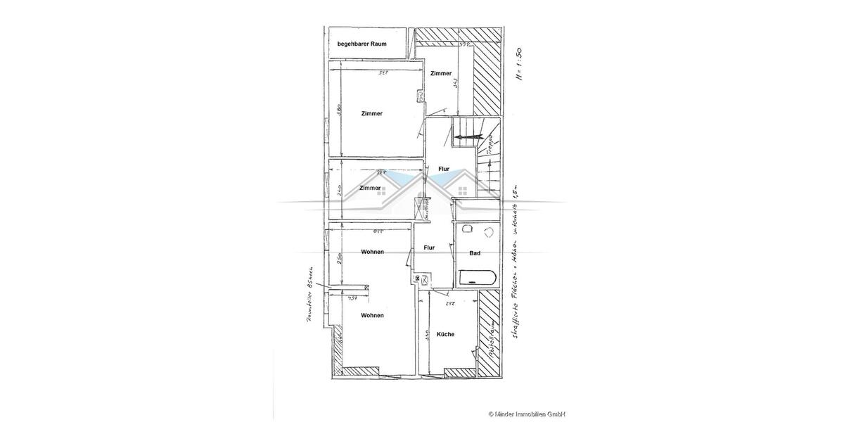 Dachgeschoßwohnung Butzbach - 4 Zimmer, 80 m&sup2;, 650&euro; | Angebot:25145312