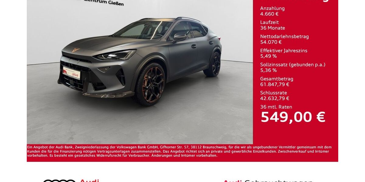 Cupra Formentor 1.050 km 57.530 &euro; Giessen 35394
