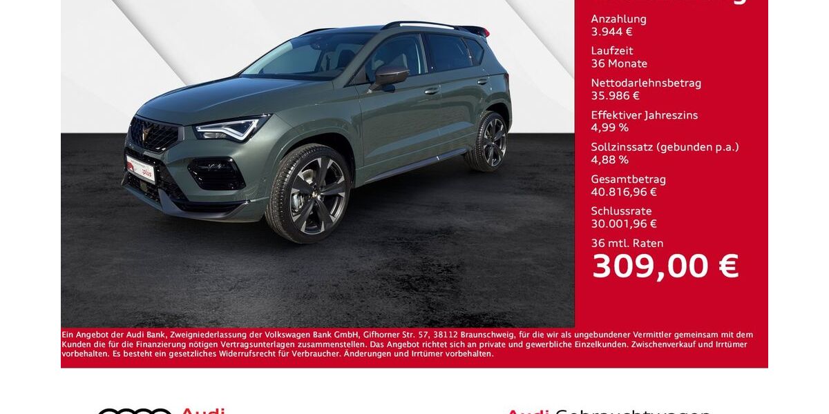 Cupra Ateca 1.050 km 39.930 &euro; Giessen 35394