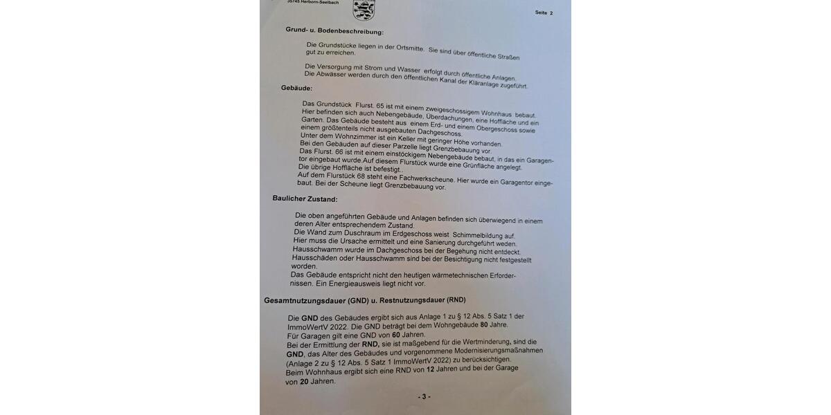 Einfamilienhaus Herborn - 13 Zimmer, 350 m&sup2;, 175.000&euro; | Angebot:26187043