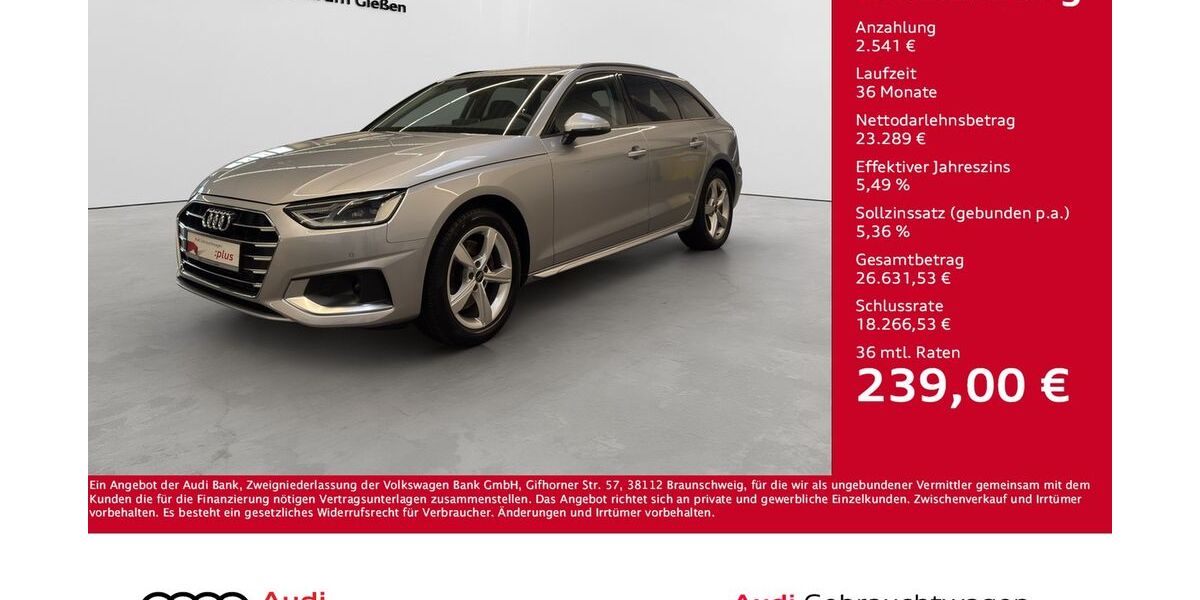 Audi A4 25.550 km 25.830 &euro; Giessen 35394