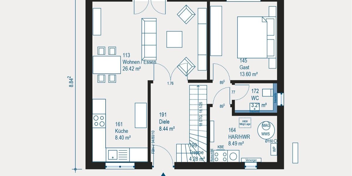 Modernes Einfamilienhaus nach Ihren Wünschen in Langgöns - Einfamilienhaus Langgöns | Angebot:27294000