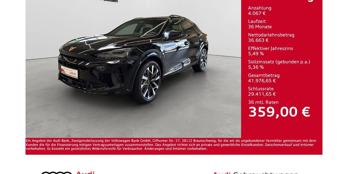Cupra Formentor 1.050 km 40.730 &euro; Giessen 35394