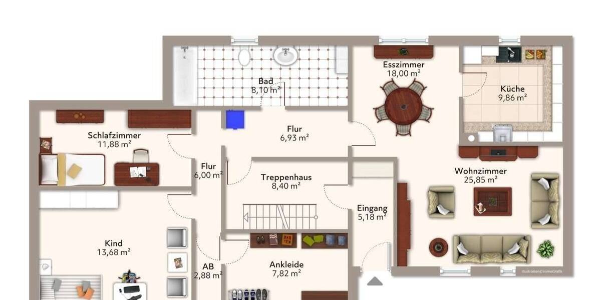 Etagenwohnung Linden Großen-Linden - 3 Zimmer, 120 m&sup2;, 1.200&euro; | Angebot:26723929