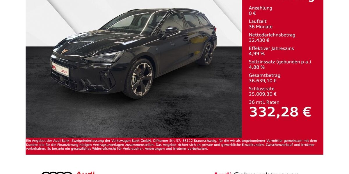 Cupra Leon 1.050 km 32.430 &euro; Giessen 35394