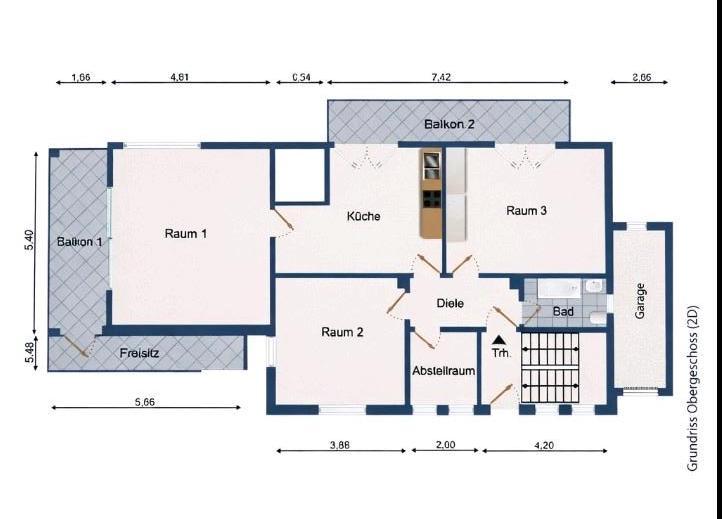 Erdgeschoßwohnung Bad Endbach - 3 Zimmer, 104 m&sup2;, 860&euro; | Angebot:25839109