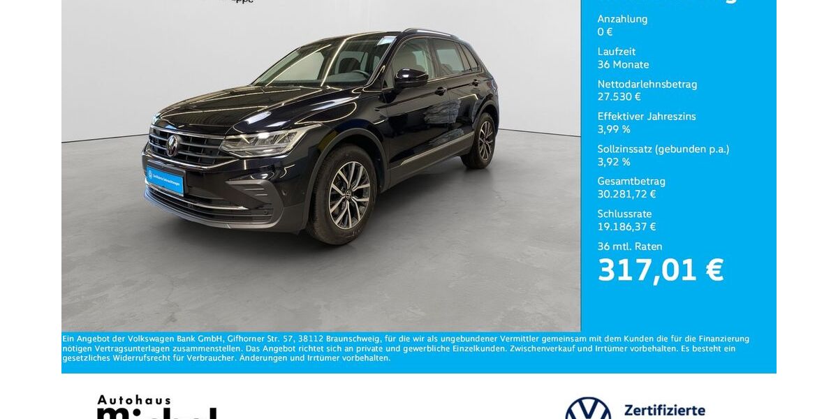 VW Tiguan 51.950 km 27.530 &euro; Gießen 35394