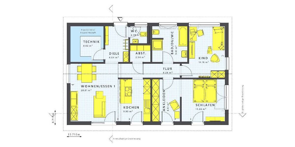 Einfamilienhaus Neu-Anspach Hausen - 4 Zimmer, 101 m&sup2;, 946.793&euro; | Angebot:26275938
