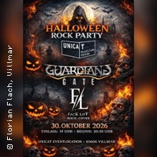 Halloween Rock Party mit Facelift und Guardians Gate 30.10.2026 Unica[t] Eventlocation
