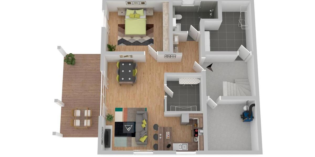 Terrassenwohnung Weilburg - 3 Zimmer, 75 m&sup2;, 238.500&euro; | Angebot:27163079