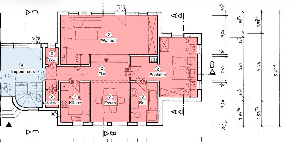 Erdgeschoßwohnung Lahnau - 3 Zimmer, 88 m&sup2;, 209.000&euro; | Angebot:25855913