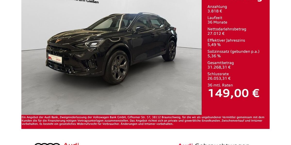 Cupra Formentor 1.050 km 30.830 &euro; Giessen 35394
