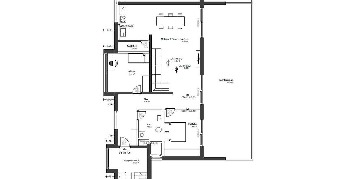 Etagenwohnung Linden - 3 Zimmer, 128 m&sup2;, 1.540&euro; | Angebot:20639101