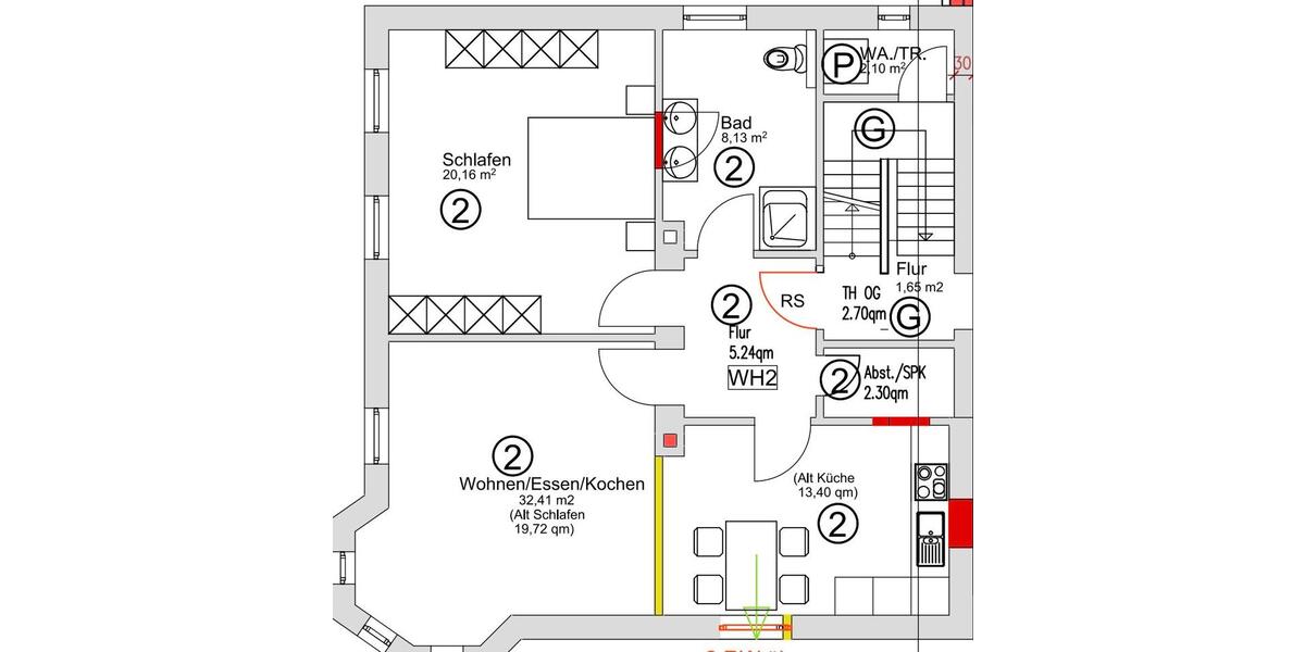 Etagenwohnung Löhnberg - 2.5 Zimmer, 69 m&sup2;, 1.104&euro; | Angebot:25172625