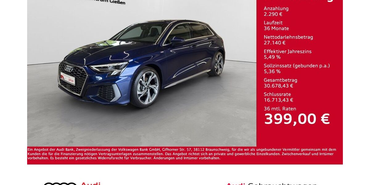 Audi A3 41.700 km 27.830 &euro; Giessen 35394
