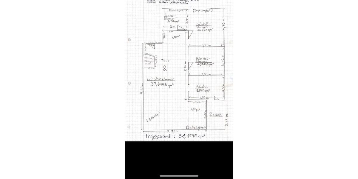 Dachgeschoßwohnung Solms - 3 Zimmer, 82 m&sup2;, 245.000&euro; | Angebot:26665303