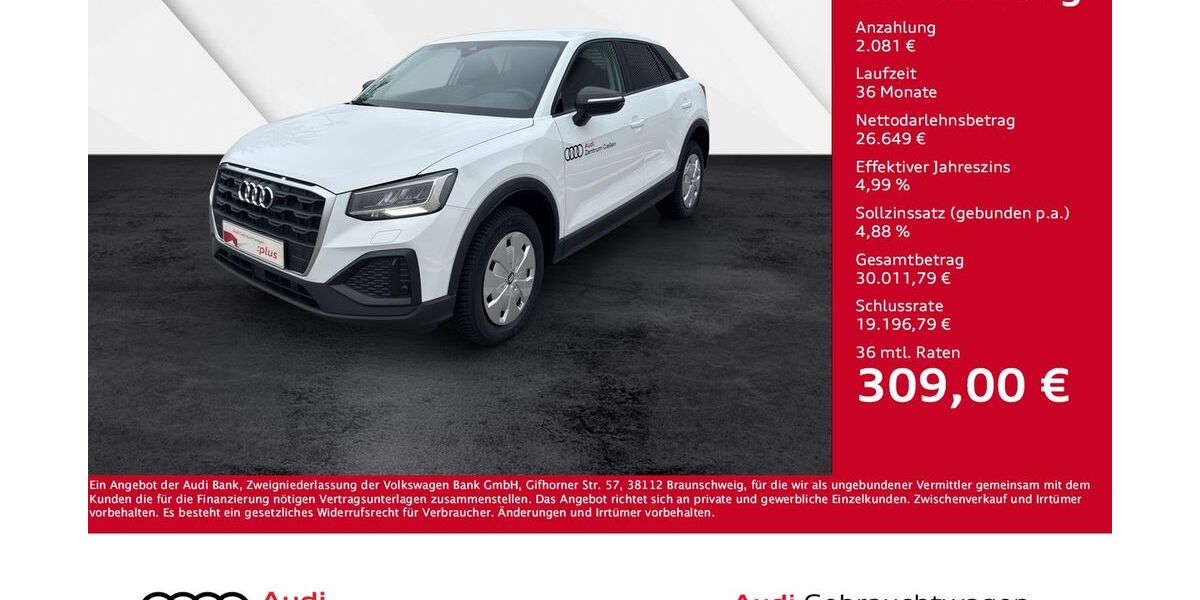 Audi Q2 10.000 km 28.730 &euro; Giessen 35394