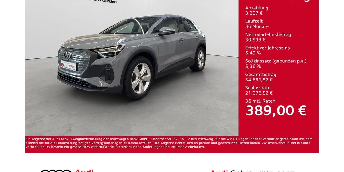 Audi Q4 e-tron 35.000 km 33.830 &euro; Giessen 35394