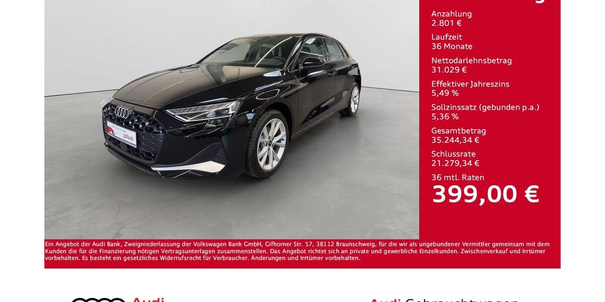 Audi A3 1.050 km 33.830 &euro; Giessen 35394