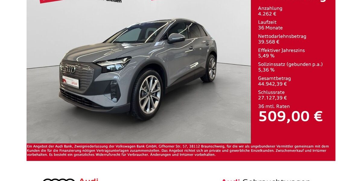Audi Q4 e-tron 8.000 km 42.730 &euro; Giessen 35394