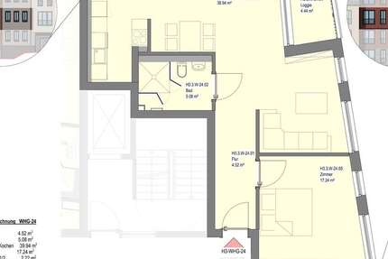 Wohnung Wetzlar - 2 Zimmer, 68 m&sup2;, 1.130&euro; | Angebot:23750316