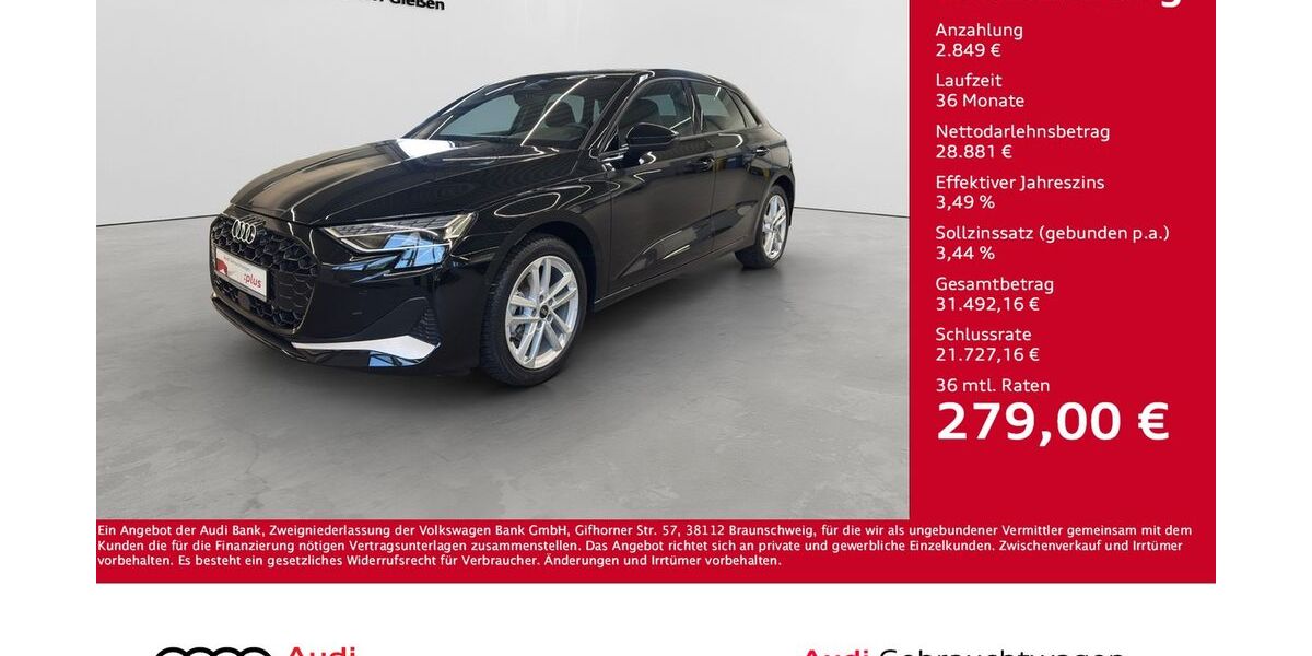 Audi A3 6.150 km 31.730 &euro; Giessen 35394