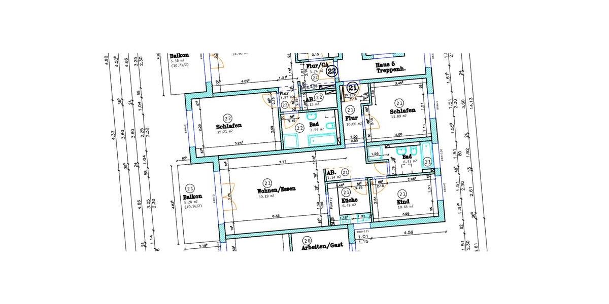 Etagenwohnung Gießen - 3 Zimmer, 84 m&sup2;, 1.008&euro; | Angebot:26636431